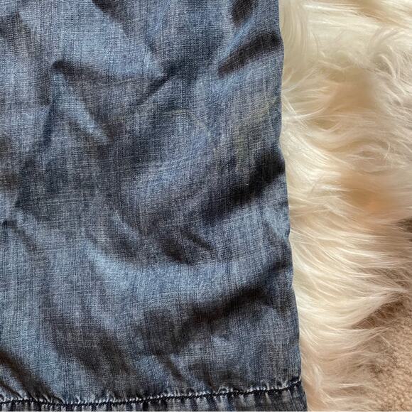 Soft Surroundings Blue Dulce Tencel Chambray Jumpsuit Sz L - Picture 6 of 12